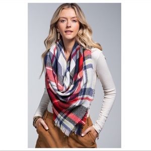 Plaid Blanket Scarf